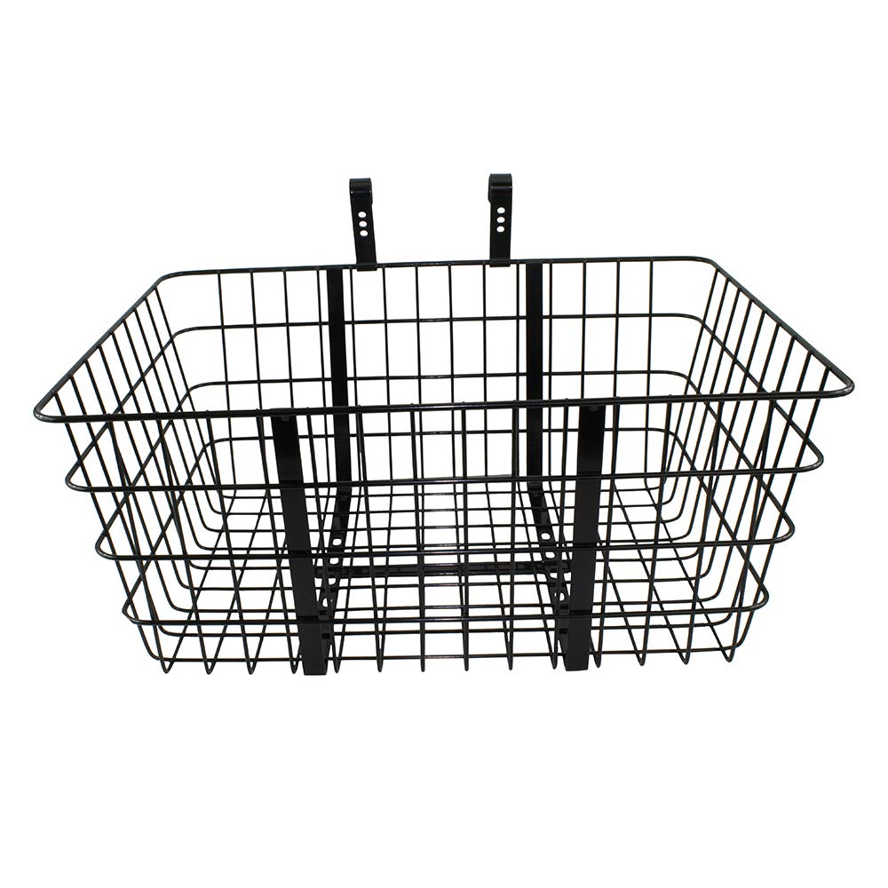 Heavy-Duty Steel Front Mount Wire Basket for Bikes & Motorcycles - Perfect for Commuting, Grocery Shopping & Outdoor Adventures