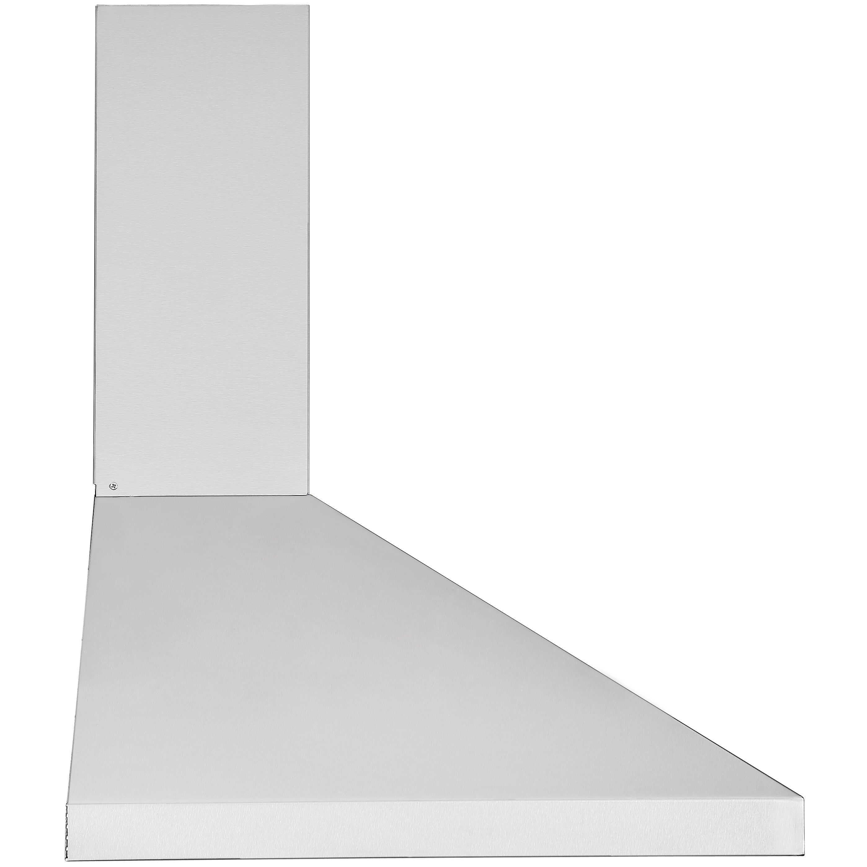 36 Inch Stainless Steel Convertible Wall Mounted Pyramid Range Hood - Powerful Kitchen Ventilation for Cooking, Grilling & Baking
