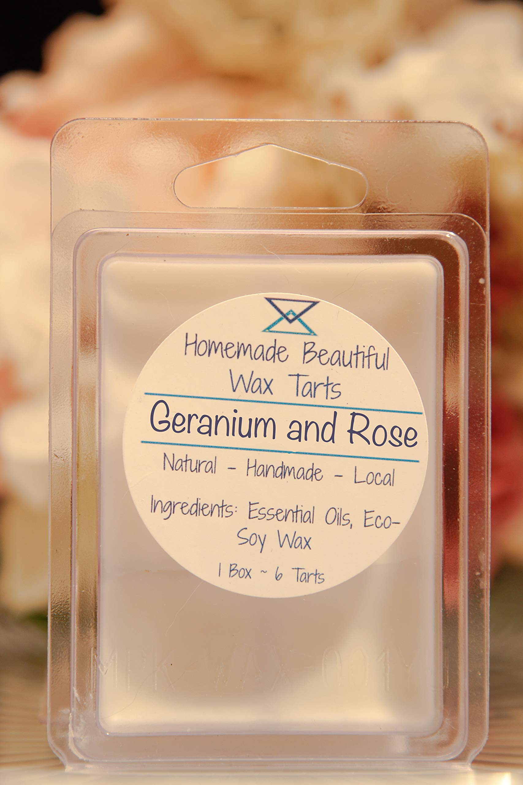 Premium Geranium & Rose Scented Wax Melts for Home Aromatherapy & Relaxation - Perfect for Diffusers, Candles & Stress Relief