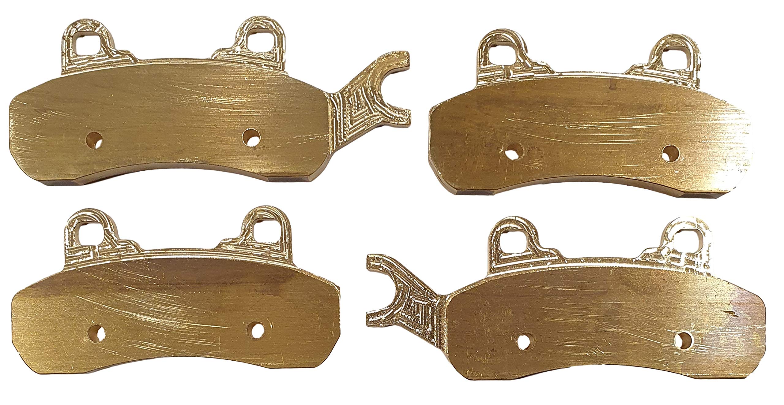 High-Quality Brass Brake Pads (2-Pair Set) - Compatible with Can-Am 715900379, 715900380, 715900386, 715900387 - Perfect for ATV, UTV & Off-Road Vehicle Maintenance