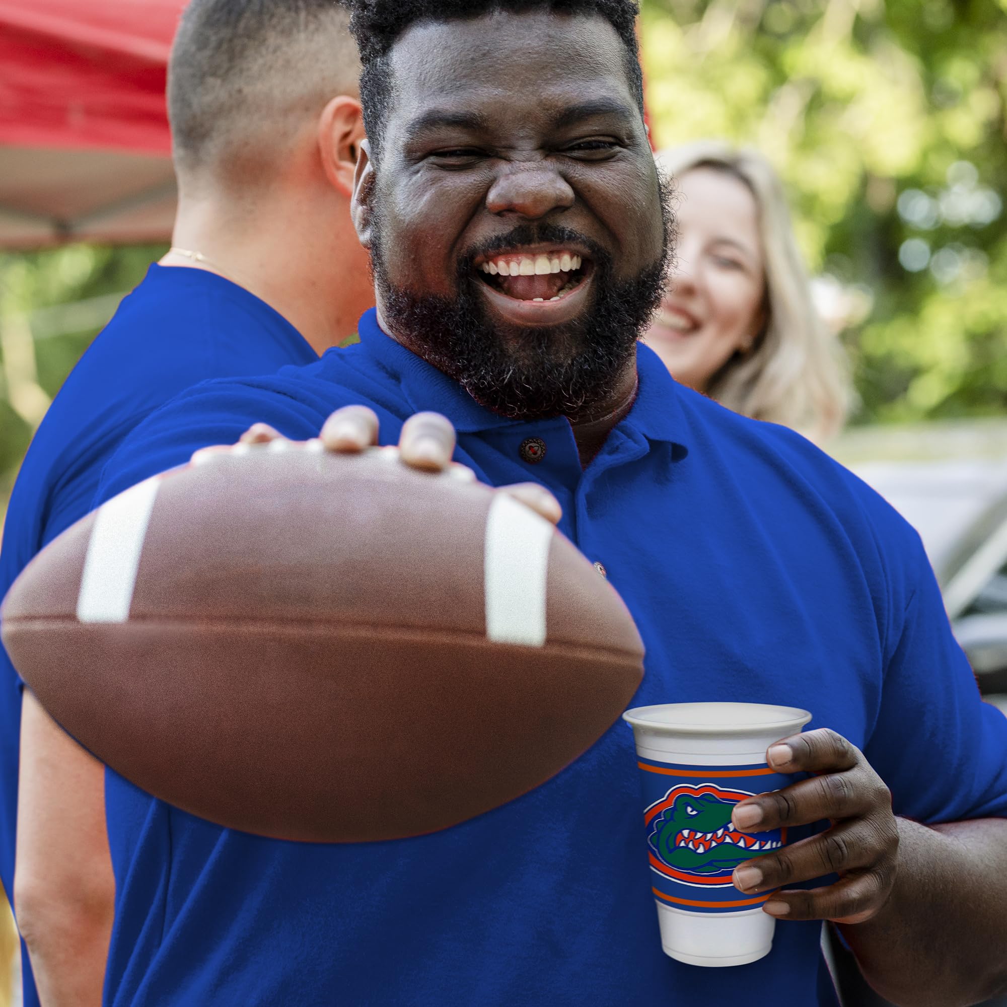 Official Florida Gators 48-Piece Party Set - 16oz Plastic Cups, 9