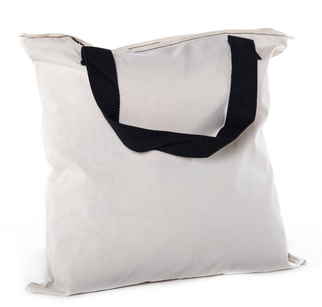 Mato & Hash Canvas Tote Bag with Zipper Closure & Interior Pocket - Durable Cotton Shopping Bag for Groceries, Beach, Work & Travel