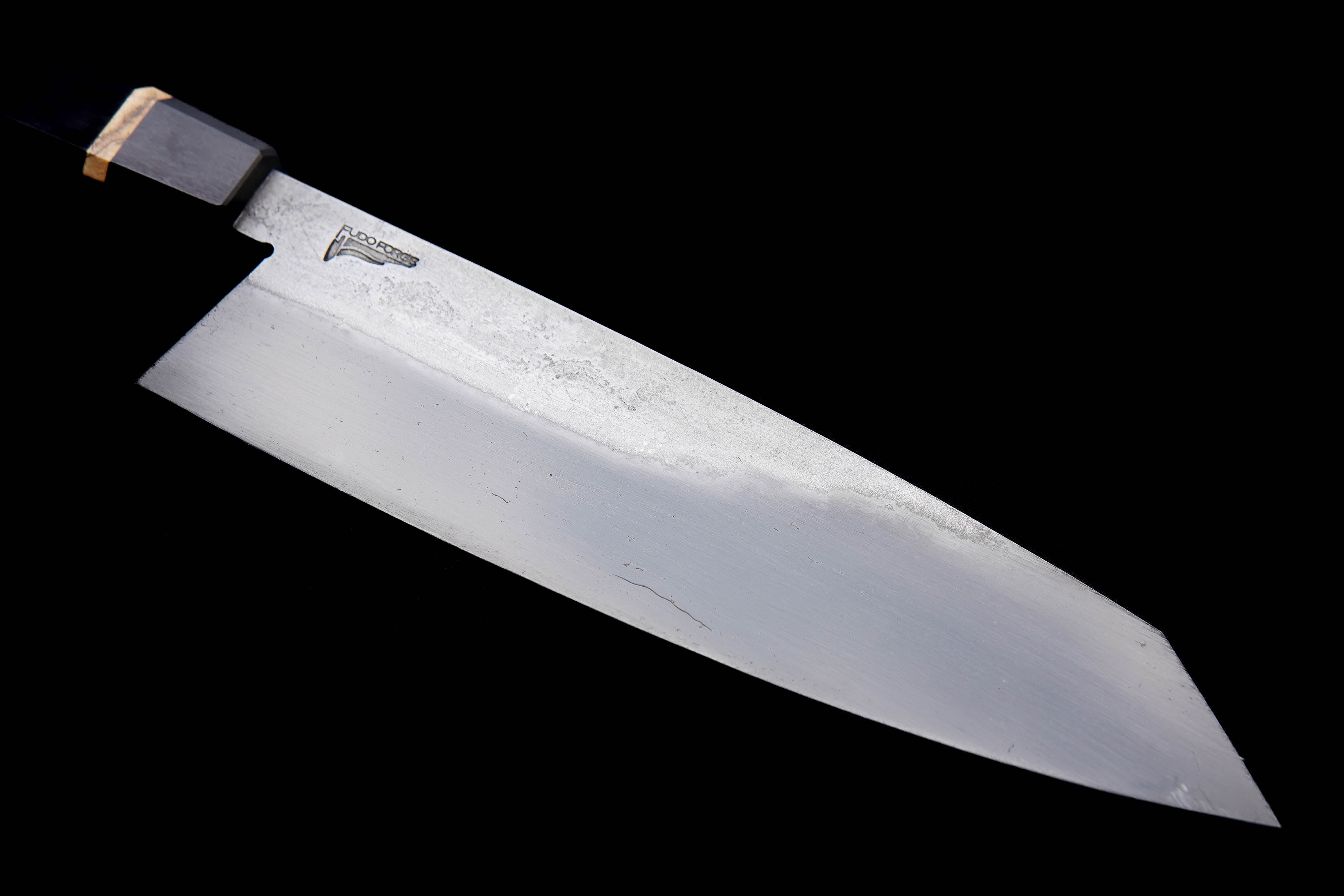 Fudo Forge 210mm Brute de Forge Gyuto Chef Knife by Erich Orris #1324 - High Carbon Steel Japanese Kitchen Knife for Professional Chefs & Home Cooking