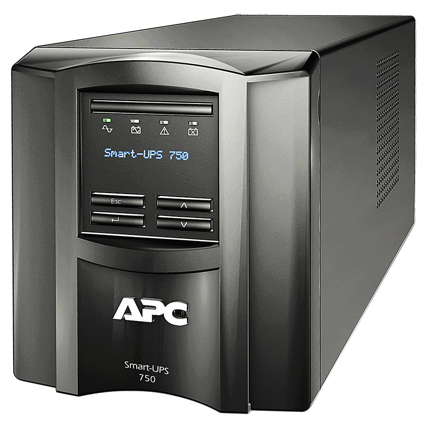 APC SMT750C Smart UPS 750VA 120V Uninterruptible Power Supply with LCD Display, Battery Backup, Surge Protection & SmartConnect - Ideal for Home Office, Network Equipment & Electronics Protection