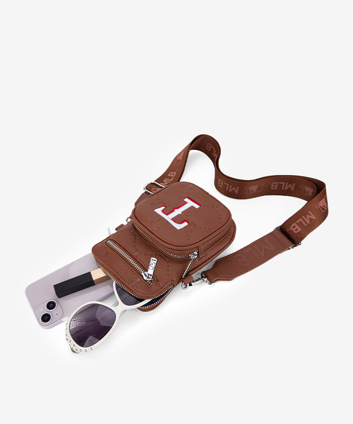 MLB Texas Rangers Mini Crossbody Bag for Women - Stylish Baseball Fan Purse for Games, Travel & Everyday Use