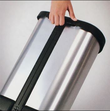 Stainless Steel 15L Deco Pedal Trash Can - Modern Touch-Free Kitchen & Bathroom Waste Bin for Home & Office Use