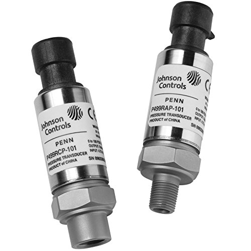 Johnson Controls P499AAP-105 0-500psi Pressure Transducer 4-20mA Output - Industrial Process Control & HVAC Monitoring System