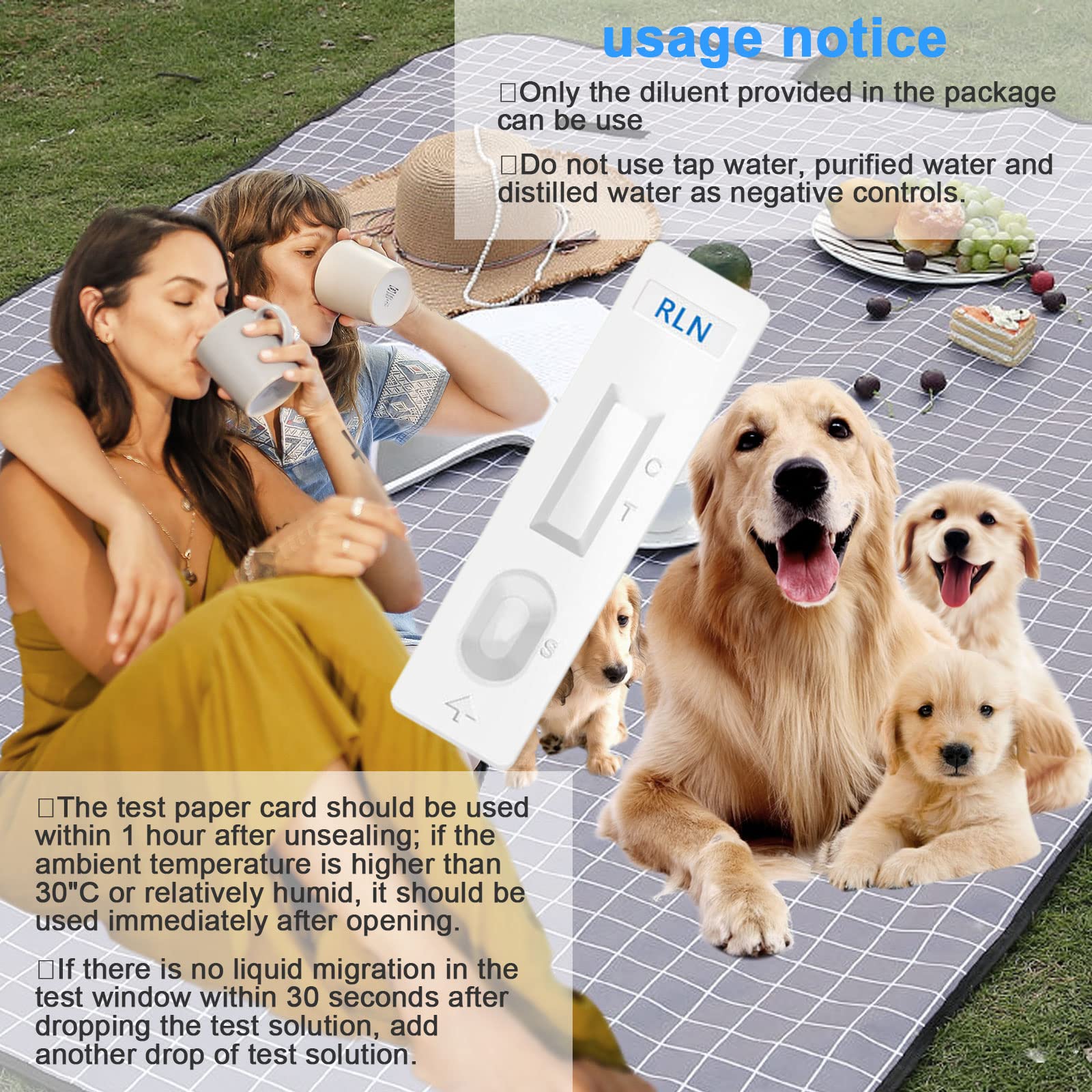 Dog Pregnancy Test Kit - Canine RLN Early Detection Test Strips for Home Use, Accurate & Easy DIY Pet Pregnancy Testing (1 Pack) - Perfect for Breeders & Pet Owners Monitoring Dog Health