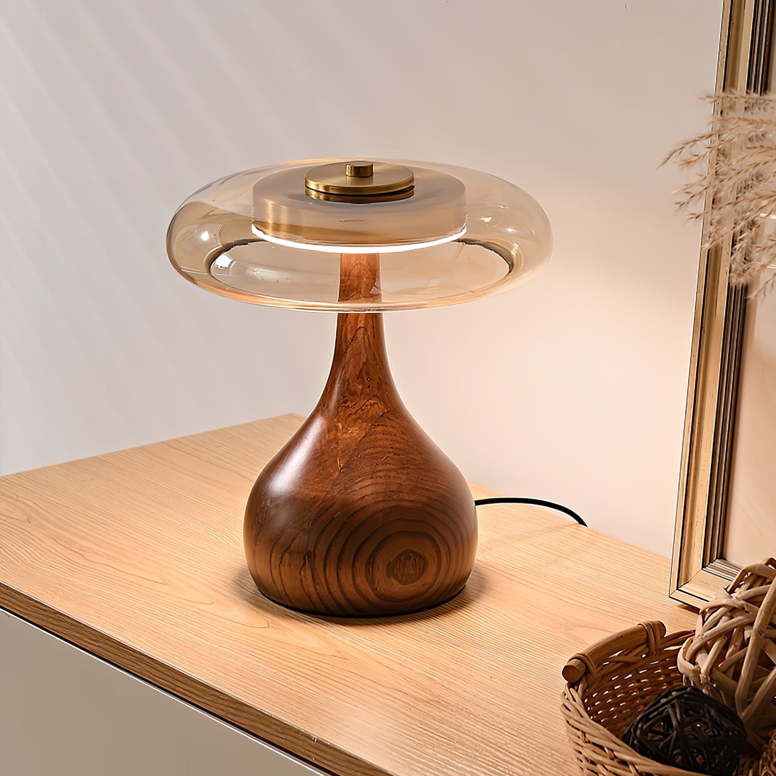 Modern Sienna Table Lamp - Adjustable Brightness LED Desk Light for Bedroom, Living Room & Office - Perfect for Reading, Working & Relaxing