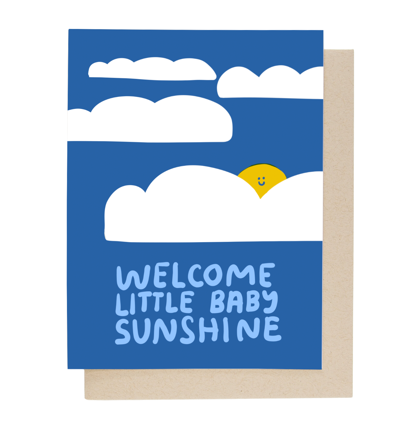 Welcome Baby Sunshine Card - Newborn Baby Shower Greeting Card for Boys & Girls - Perfect for Baby Showers, Birth Announcements & Celebrations
