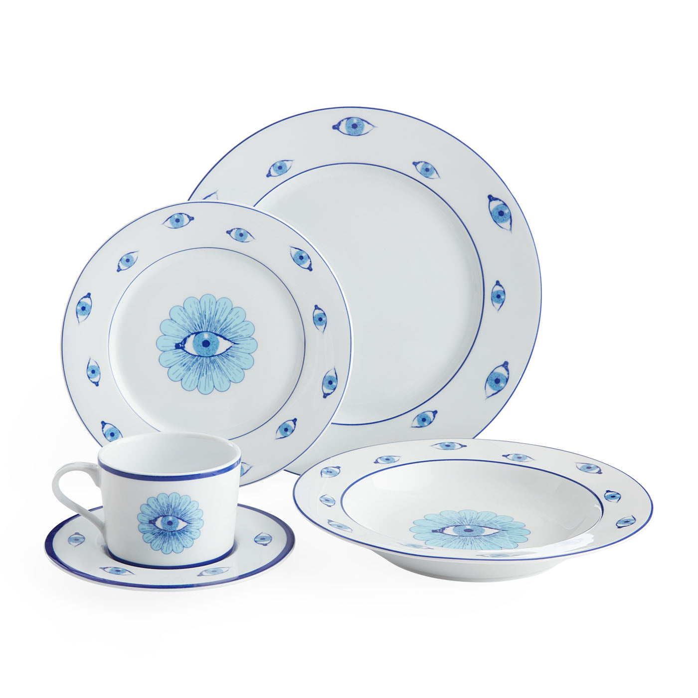 Premium 5-Piece Dinner Set for Family & Entertaining - Elegant Tableware for Home Dining & Special Occasions