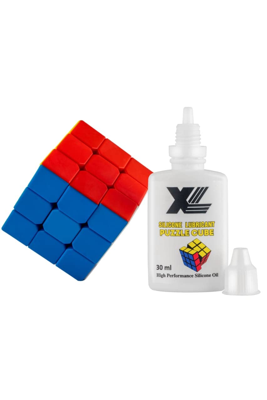 Premium XL Silicone Lubricant for Rubik's Cube & Speed Cubing - 30ml Bottle (1 Pack) - Smooth Fast Turning, Long-Lasting Performance for Puzzle Games & Competitions