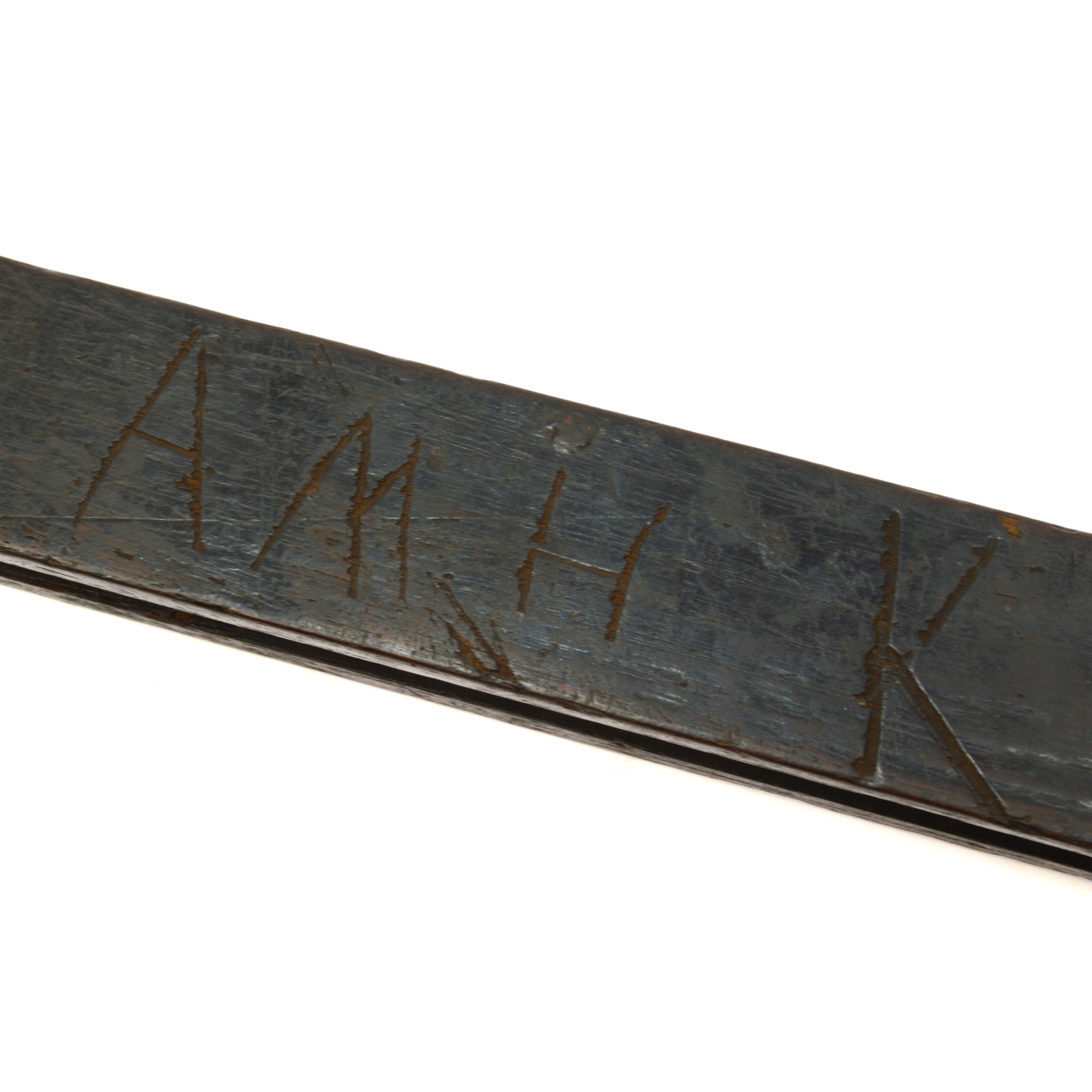 Antique 18th/19th Century Ebony & Brass Shipwright's Bevel - Primitive Shipbuilding Tool for Woodworking, Nautical Decor & Maritime History Enthusiasts