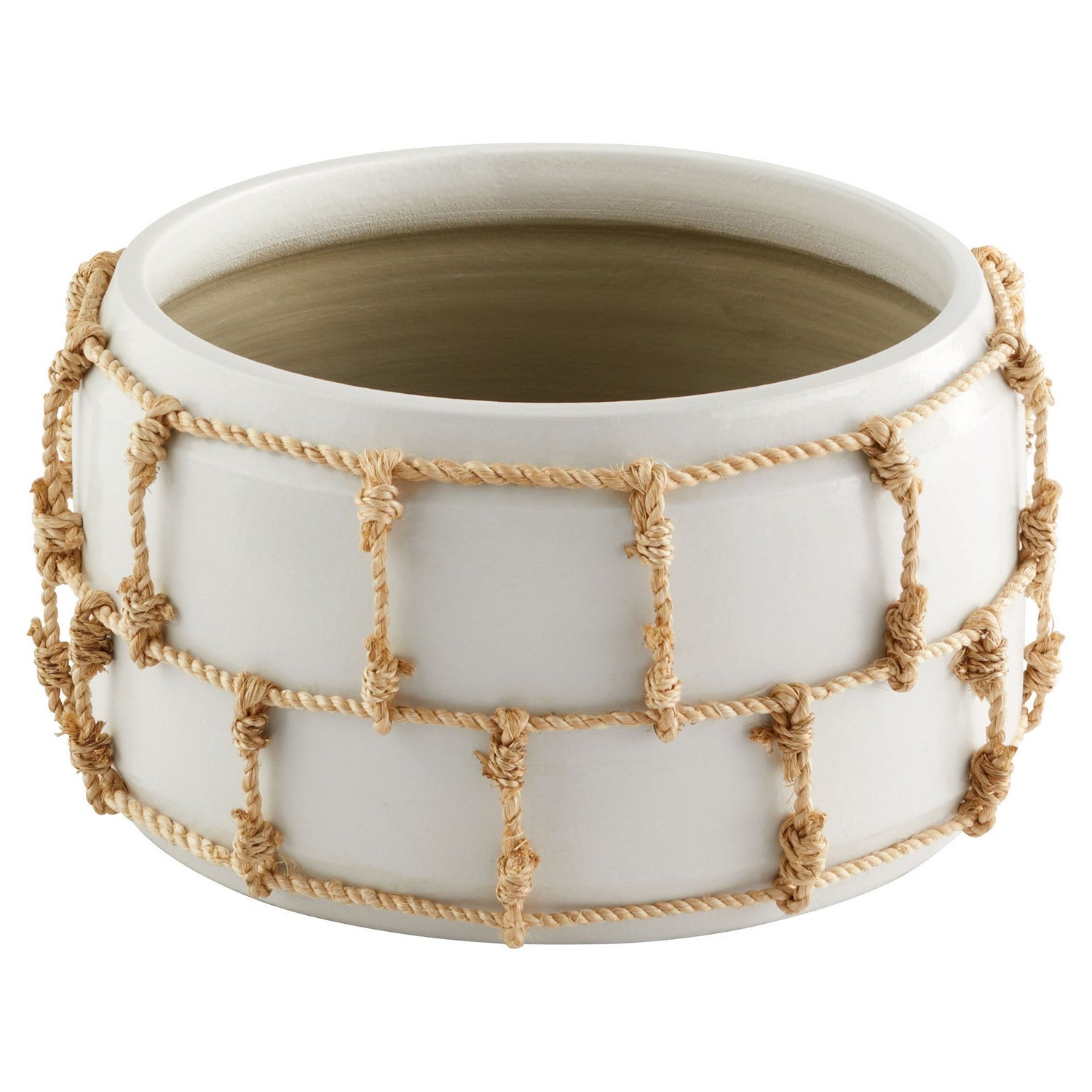 Cyan Design 11584 Antrea Bowl - White Ceramic Decorative Bowl for Home Decor, Centerpiece, Fruit Display, and Tabletop Decorations