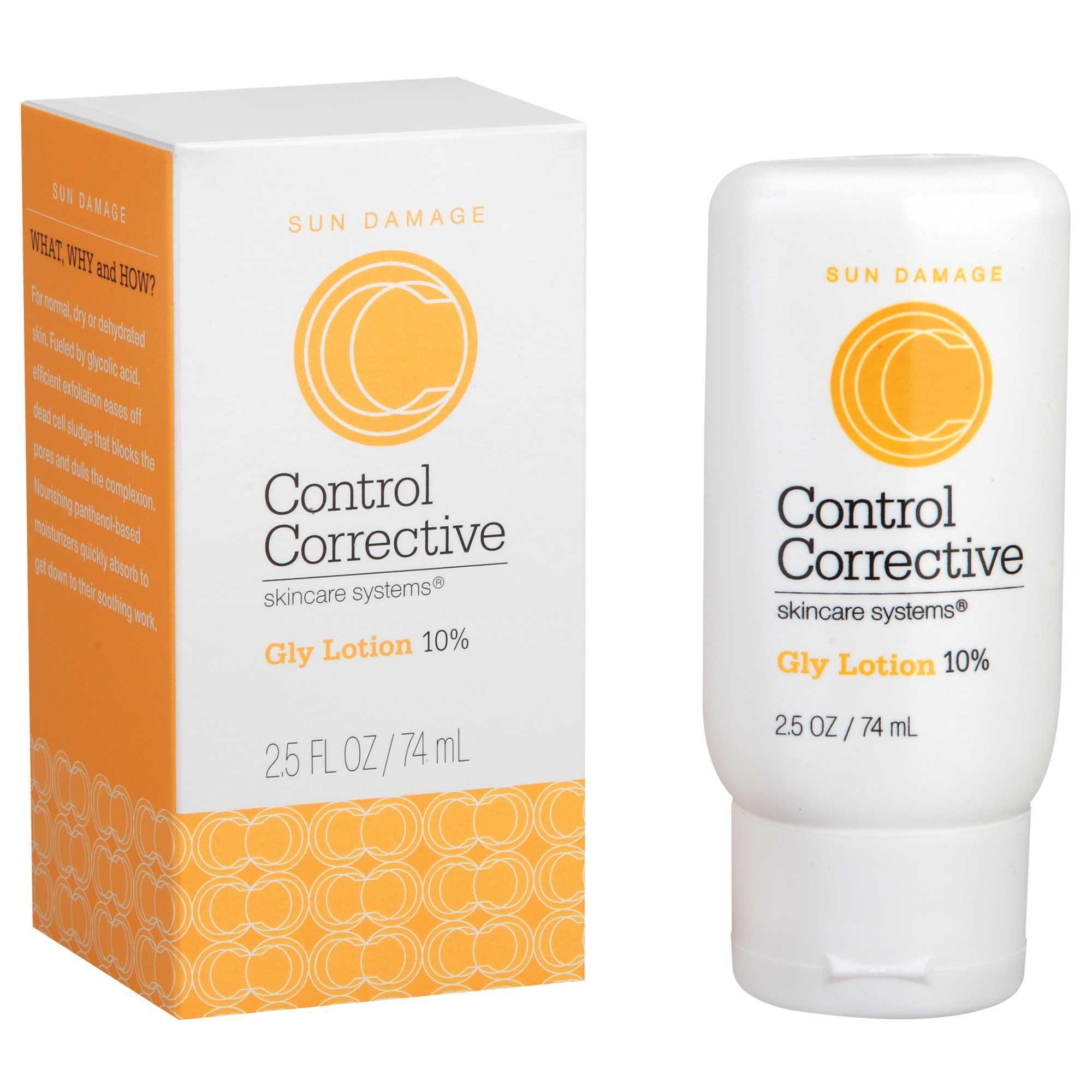 Control Corrective Glycolic Lotion 10% - 2.5 fl oz Exfoliating Face Treatment for Acne, Wrinkles & Dark Spots - Perfect for Daily Skincare Routine & Anti-Aging Regimen