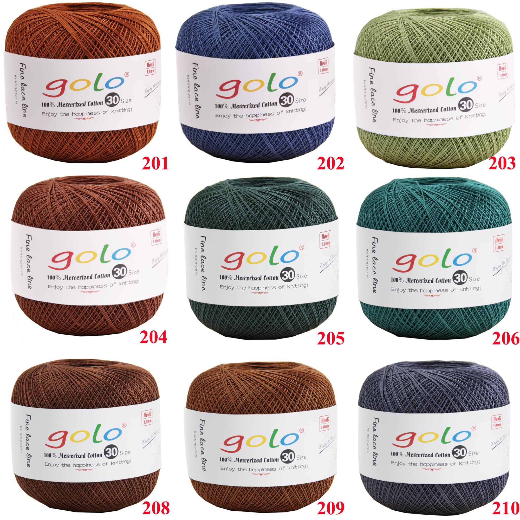 Premium Golo Crochet Thread Size 30 - Soft Hand Knitting Yarn in Yellow 745 for DIY Crafts, Doilies, Lacework & Home Decor Projects