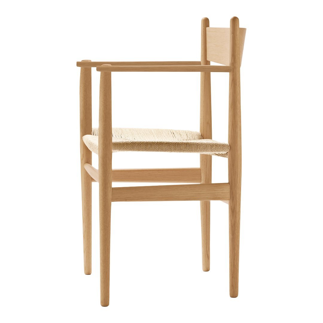 Carl Hansen & Son Wegner CH37 Armchair - Mid-Century Modern Lounge Chair for Living Room, Office & Reading Nook