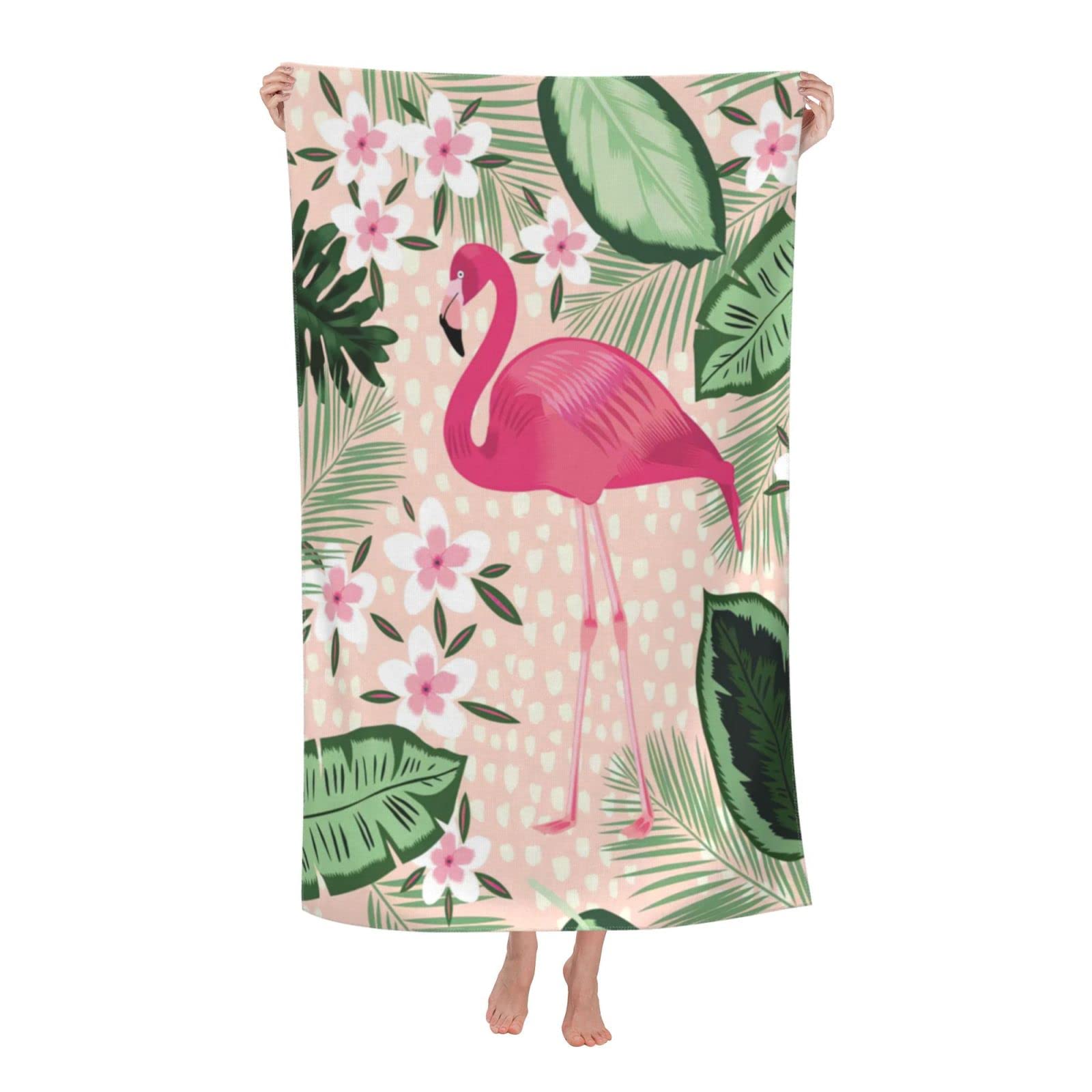 **Premium Flamingo Beach Towel for Women - Extra Large 30