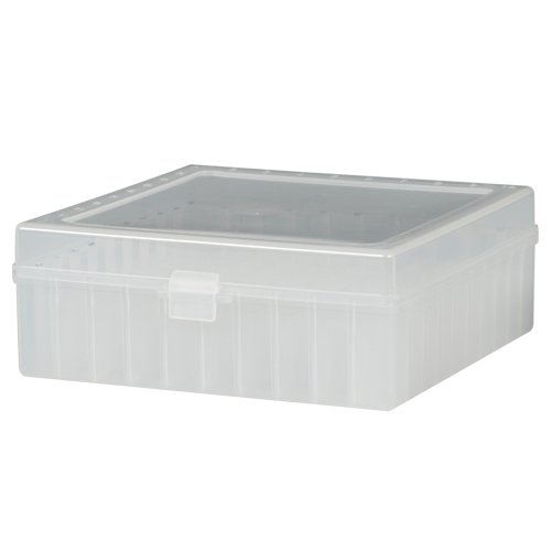 SP Bel-Art 100-Place Plastic Freezer Storage Boxes, Natural (Pack of 5) - Lab Sample Organizer for Cryogenic Freezer Storage - Ideal for Scientific Research, Medical Labs & Food Preservation