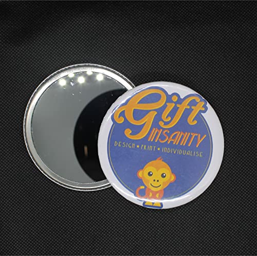Handheld Mirror 77mm - Portable & Stylish Vanity Mirror for Makeup, Travel, and Home Decor | Guatemalan Craftsmanship