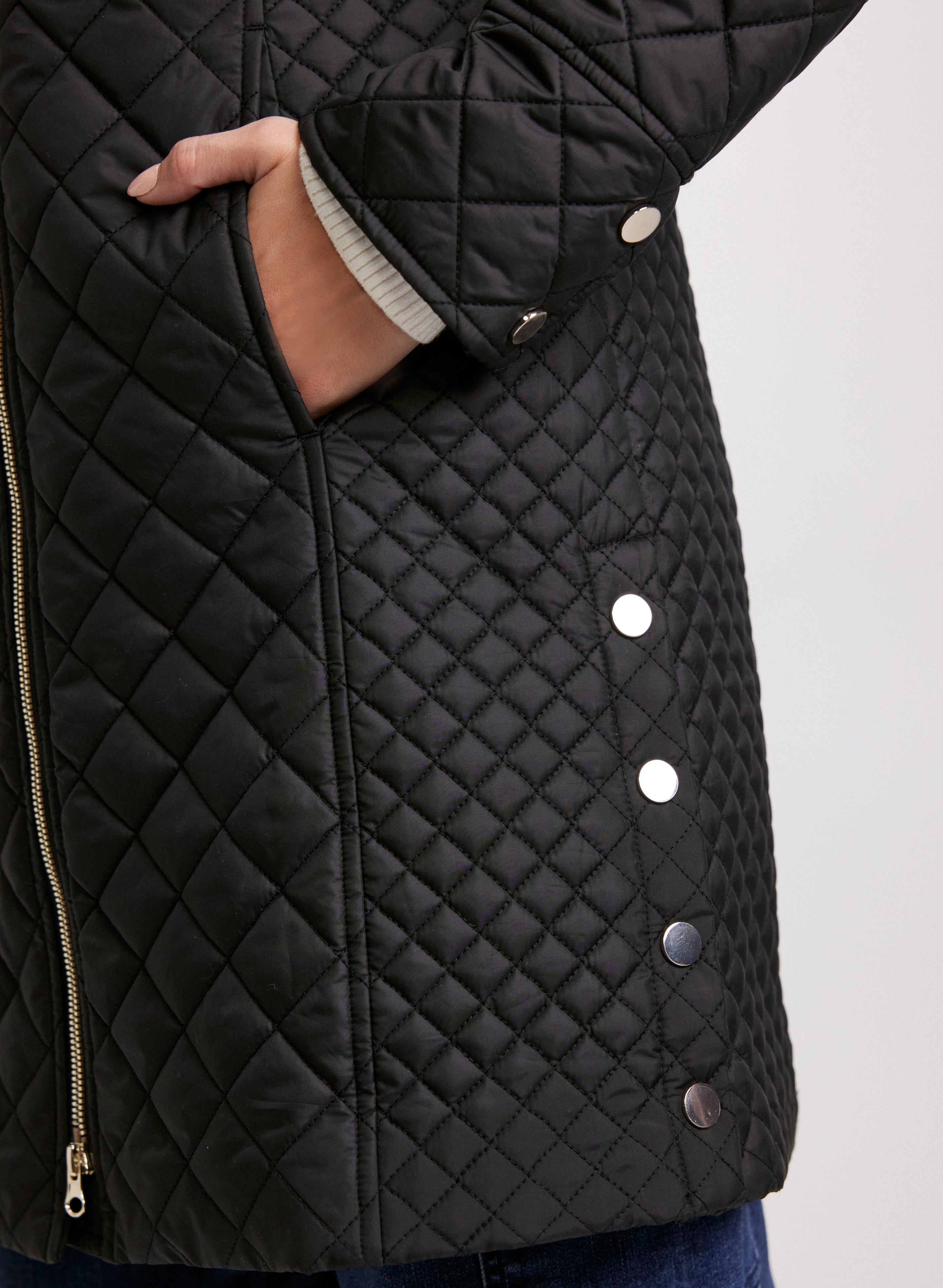 Premium Diamond Quilted Puffer Coat for Women - Winter Warm Down Jacket with Hood | Waterproof & Windproof Outerwear for Snow, Skiing & Cold Weather