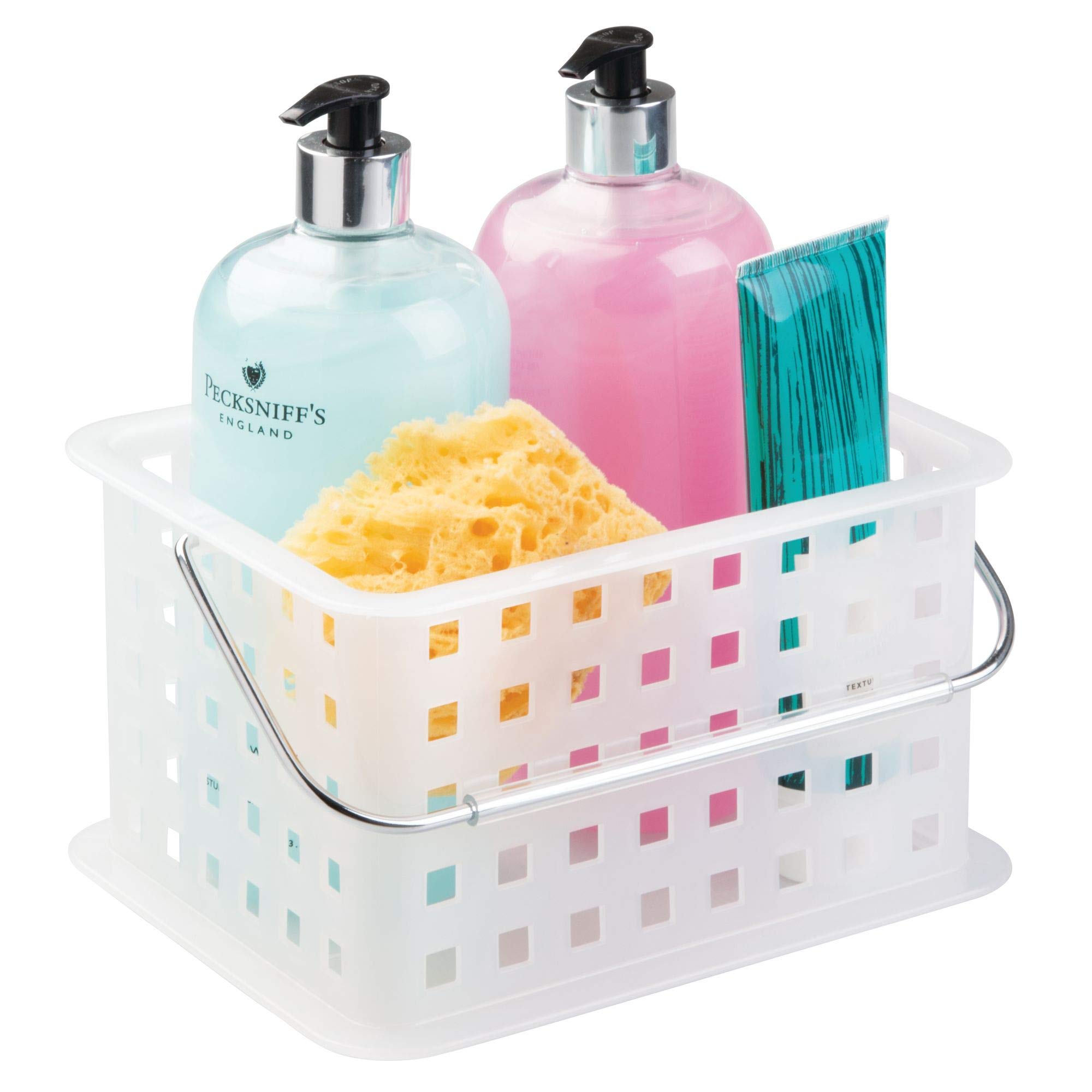 iDesign Small Frost Storage Organizer Basket for Bathroom, Health & Beauty Products - Perfect for Countertop, Vanity & Shower Organization