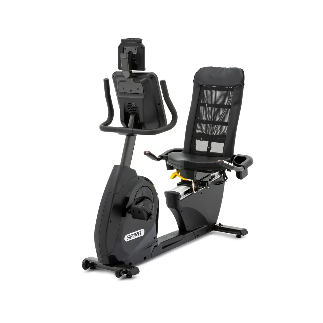 Spirit XBR95V2 Recumbent Exercise Bike for Home Gym - Low Impact Cardio Workout Machine for Seniors & Physical Therapy - Compact Indoor Cycling Bike with Adjustable Seat & LCD Display