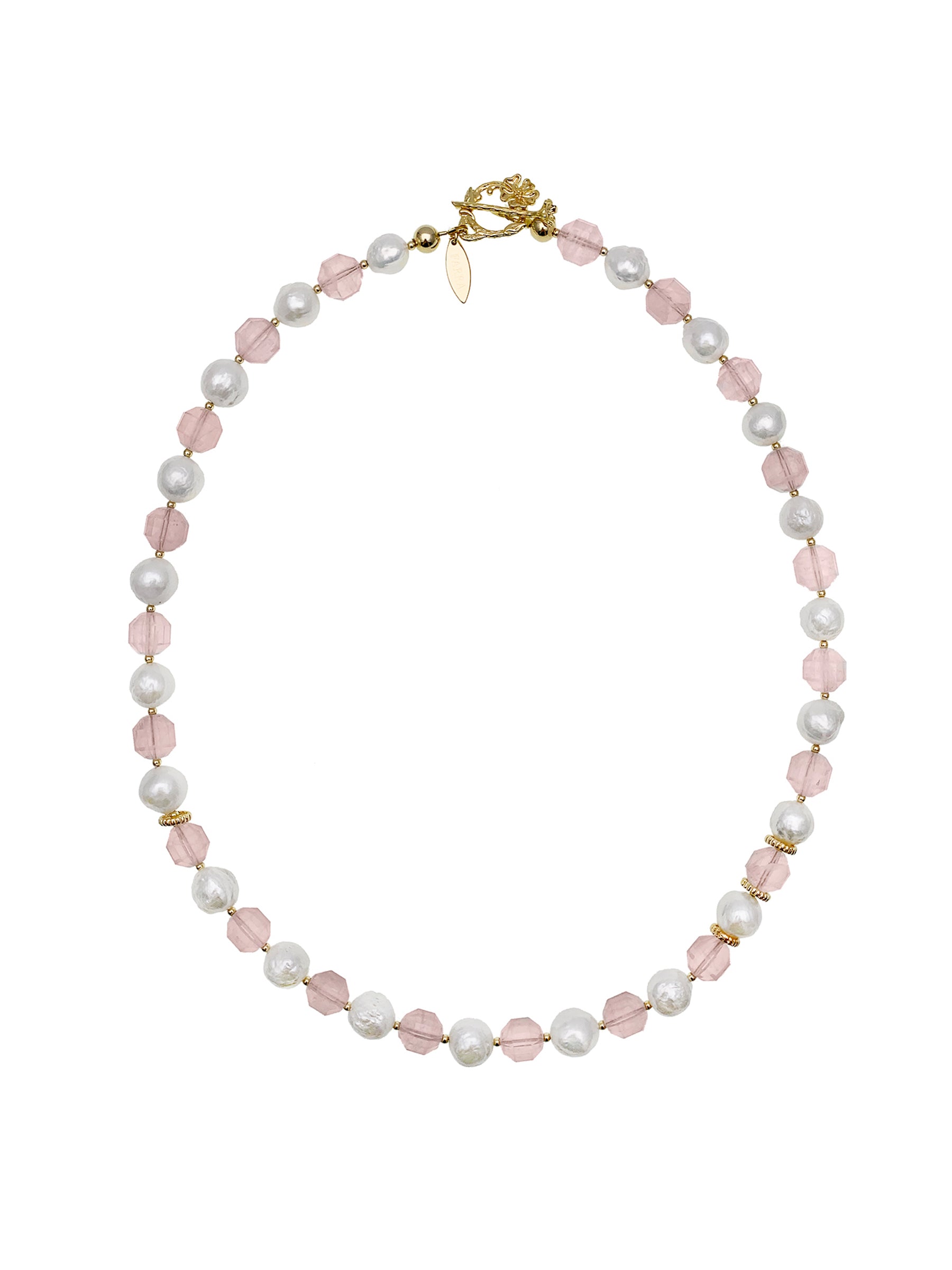 Pink Rose Quartz & Freshwater Pearl Necklace - Healing Crystal Jewelry for Women, Gift for Her, Valentine's Day, Birthday, Anniversary - Spiritual Energy & Elegant Style