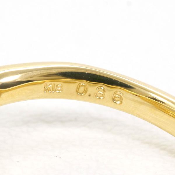 18K Yellow Gold Diamond Ring for Women - Elegant Solitaire Engagement & Wedding Band - Perfect for Proposals, Anniversaries, and Special Occasions