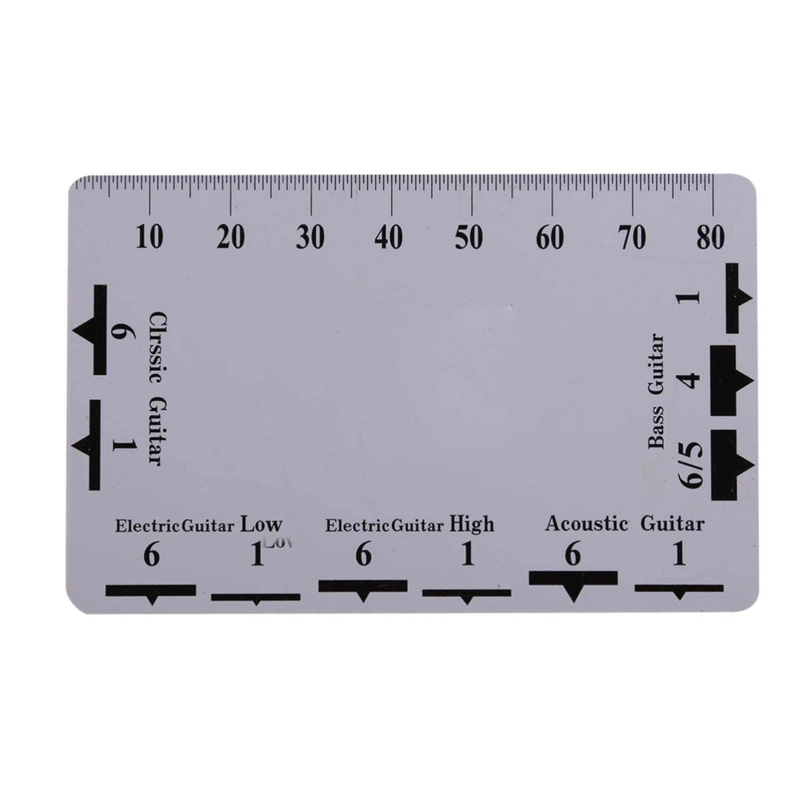 nwejron String Action Gauge - Double-Sided Guitar Measuring Tool | Precision Guitar Setup Accessory for Perfect Action Height | Ideal for Acoustic & Electric Guitar Maintenance