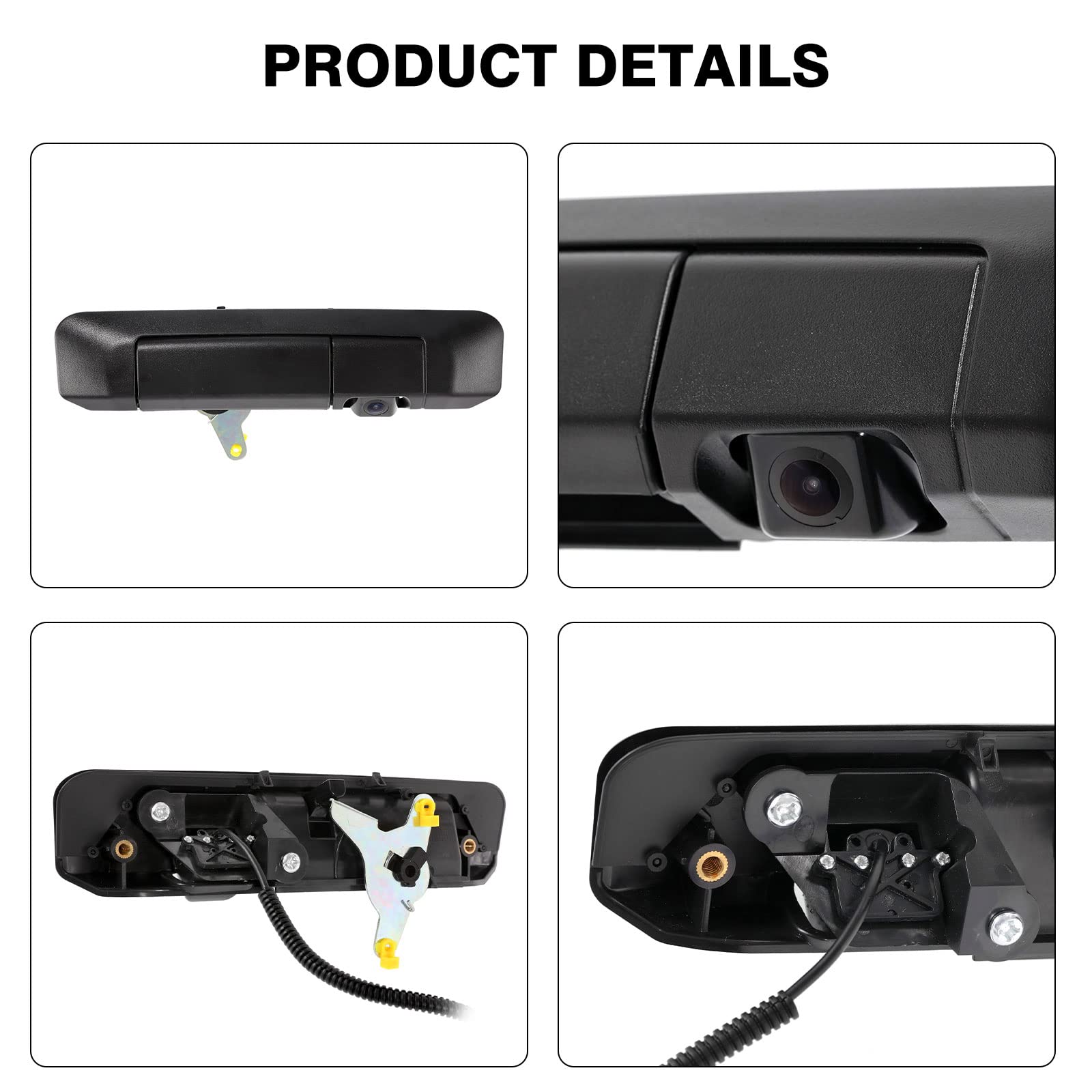 Toyota Tacoma 2005-2014 Rear View Backup Camera - Aftermarket Tailgate Handle Replacement with Parking Assist | Perfect for Off-Roading, Towing & Night Driving