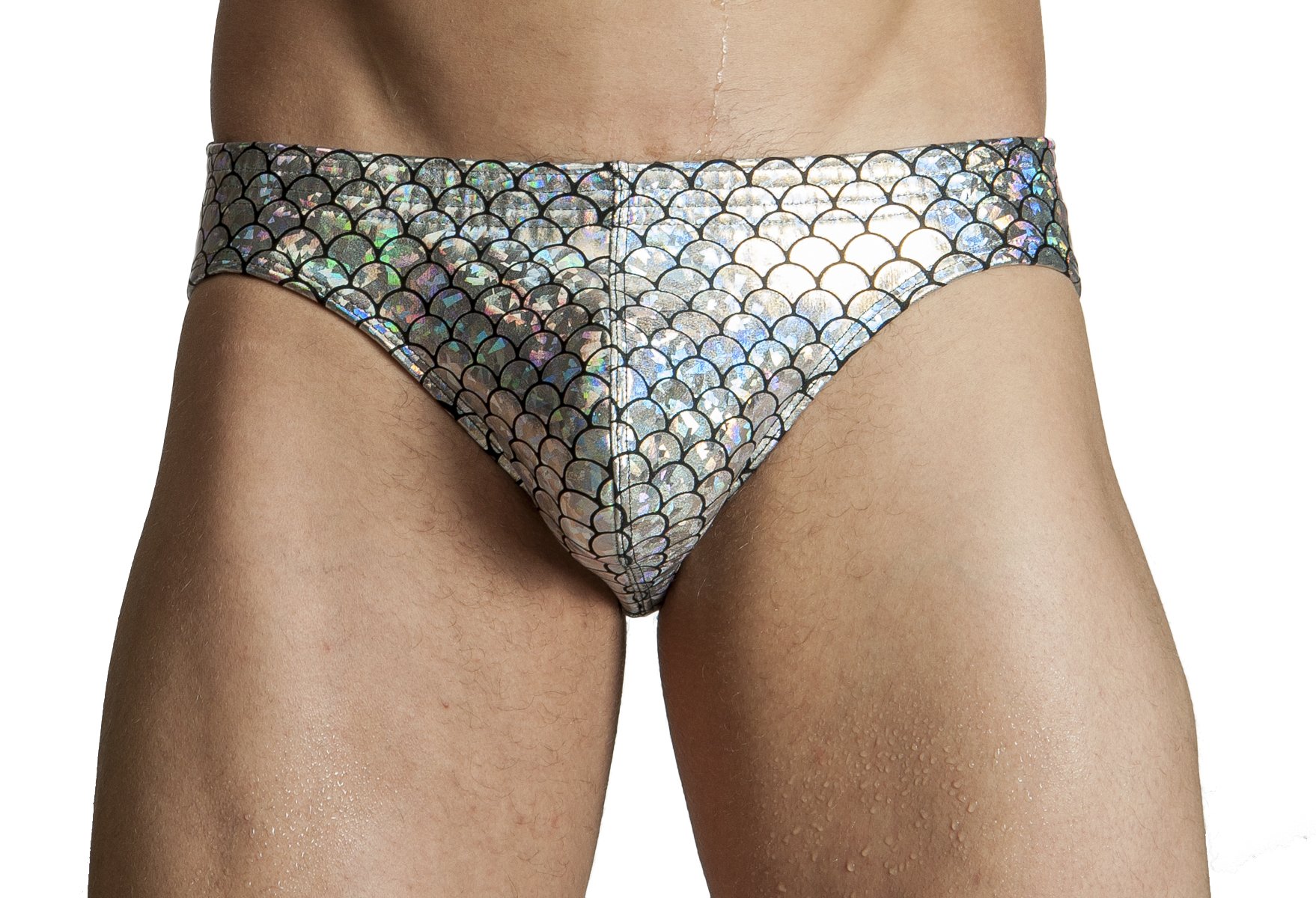Gary Majdell Sport Men's Print Contour Pouch Bikini Swimsuit - Quick Dry Swimwear for Beach, Pool & Water Sports | Comfortable & Stylish Swim Trunks