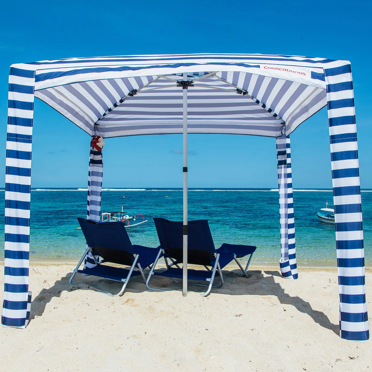 Cool Cabana Beach Tent - Portable Sun Shelter for Outdoor Camping, Picnics & Beach Days - UPF 50+ UV Protection, Lightweight & Easy Setup