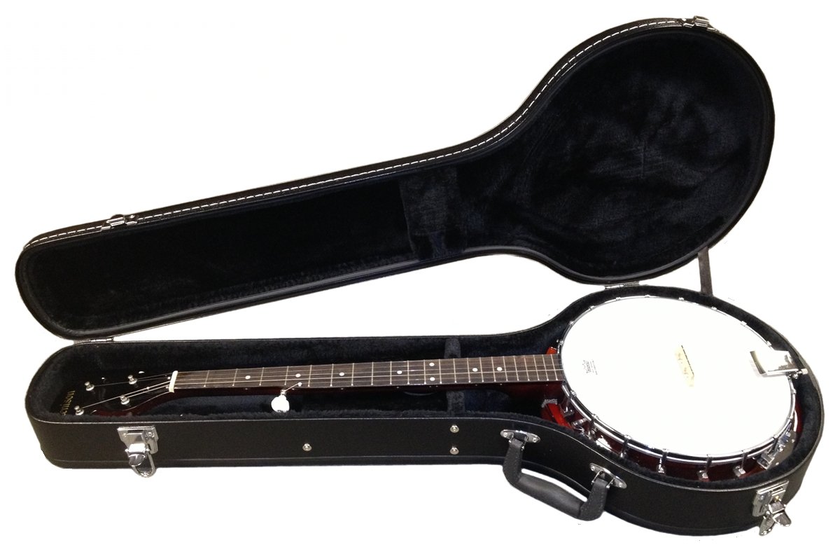 Durable Hardshell Banjo Case - Universal Fit for Most Standard Size Banjos - Heavy Duty Travel Protection for Musicians | Perfect for Gigging, Touring & Air Travel