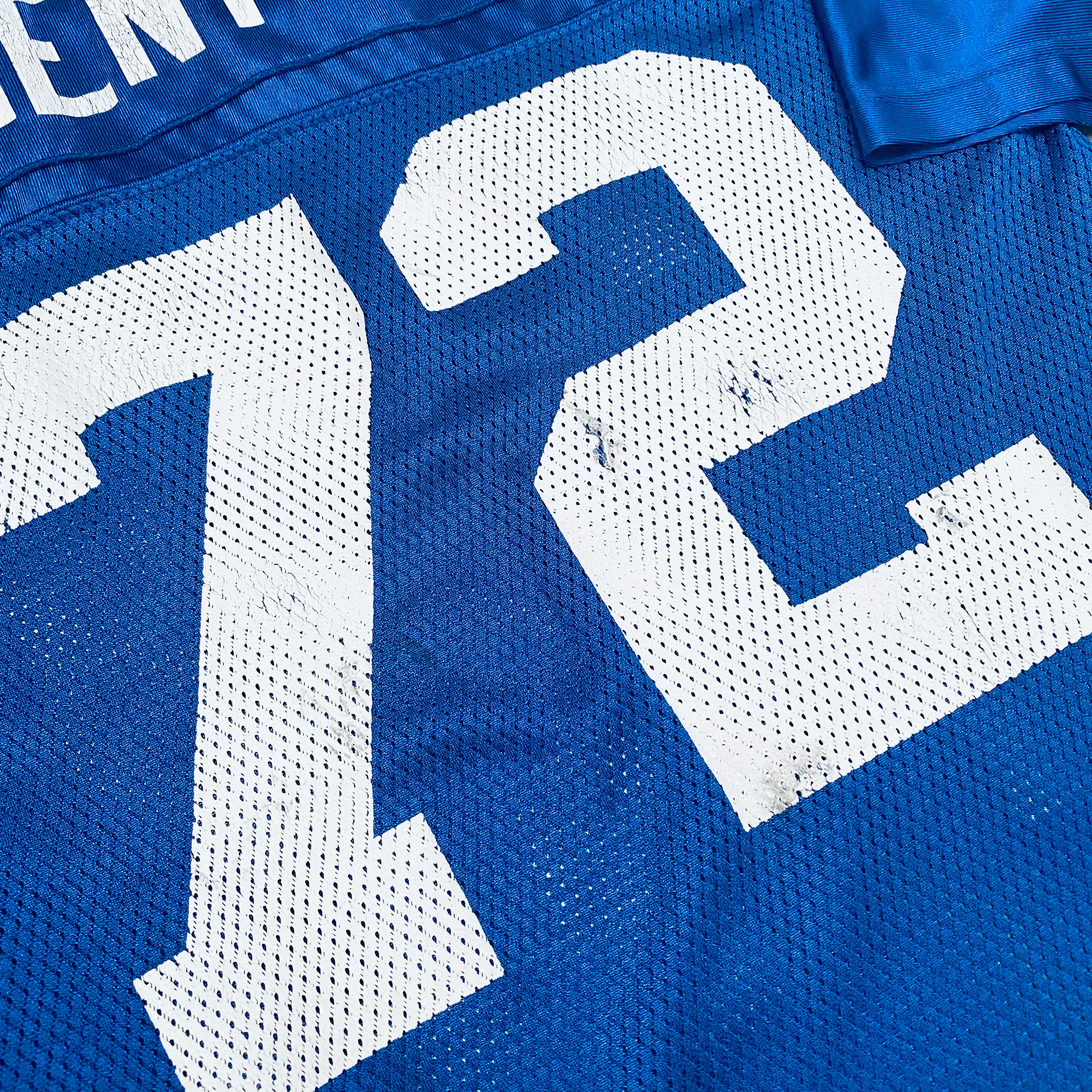 Authentic New York Giants Osi Umenyiora 2007/08 Jersey with Super Bowl XLII Patch (Size S) - Perfect for NFL Fans, Game Day & Collectors