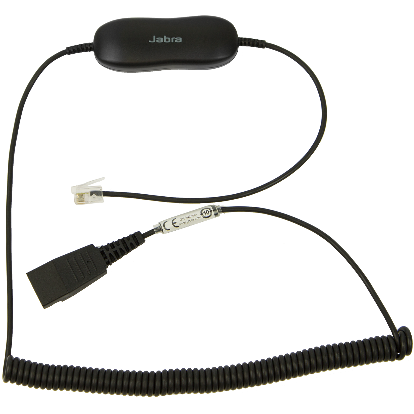 Jabra GN 1216 Avaya Coiled Headset Cord - Replacement Cable for Jabra Headsets | Perfect for Office, Call Center & Remote Work Communication