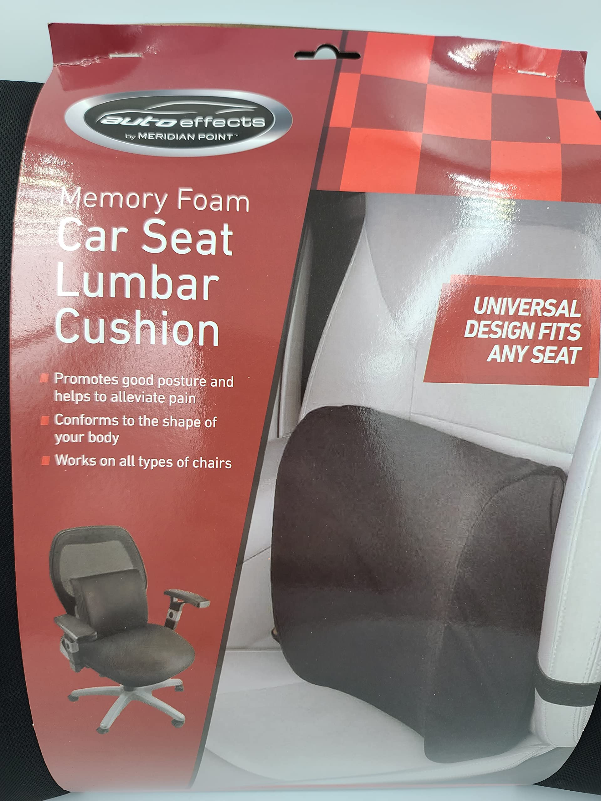 4 Pack Premium Memory Foam Lumbar Support Cushion for Car Seats - Ergonomic Back Pain Relief for Drivers & Office Chairs - Comfortable Long Distance Travel & Work Support