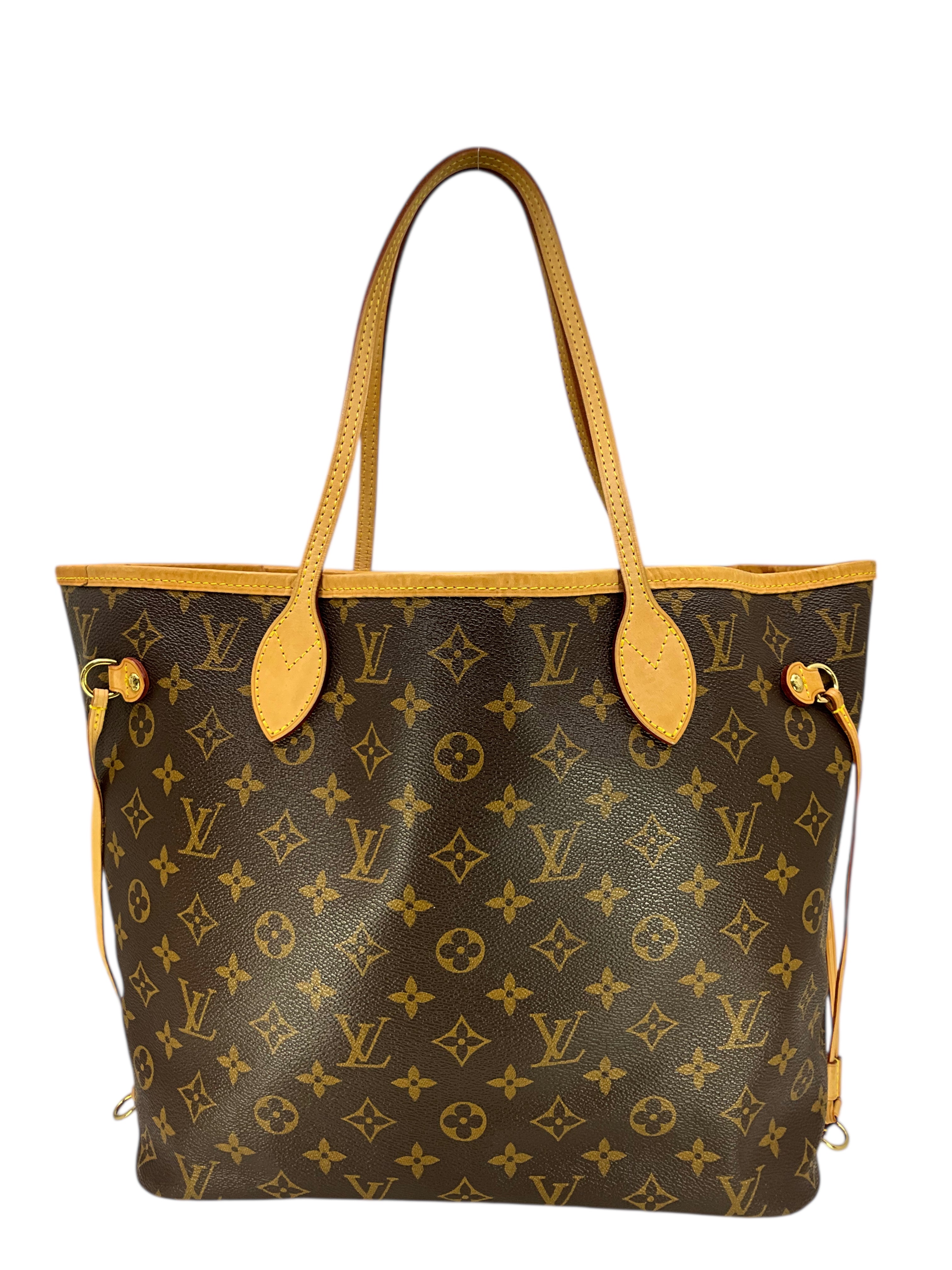 Louis Vuitton Neverfull MM Monogram Canvas Tote Bag - Luxury Designer Handbag for Women, Perfect for Work, Travel & Everyday Use