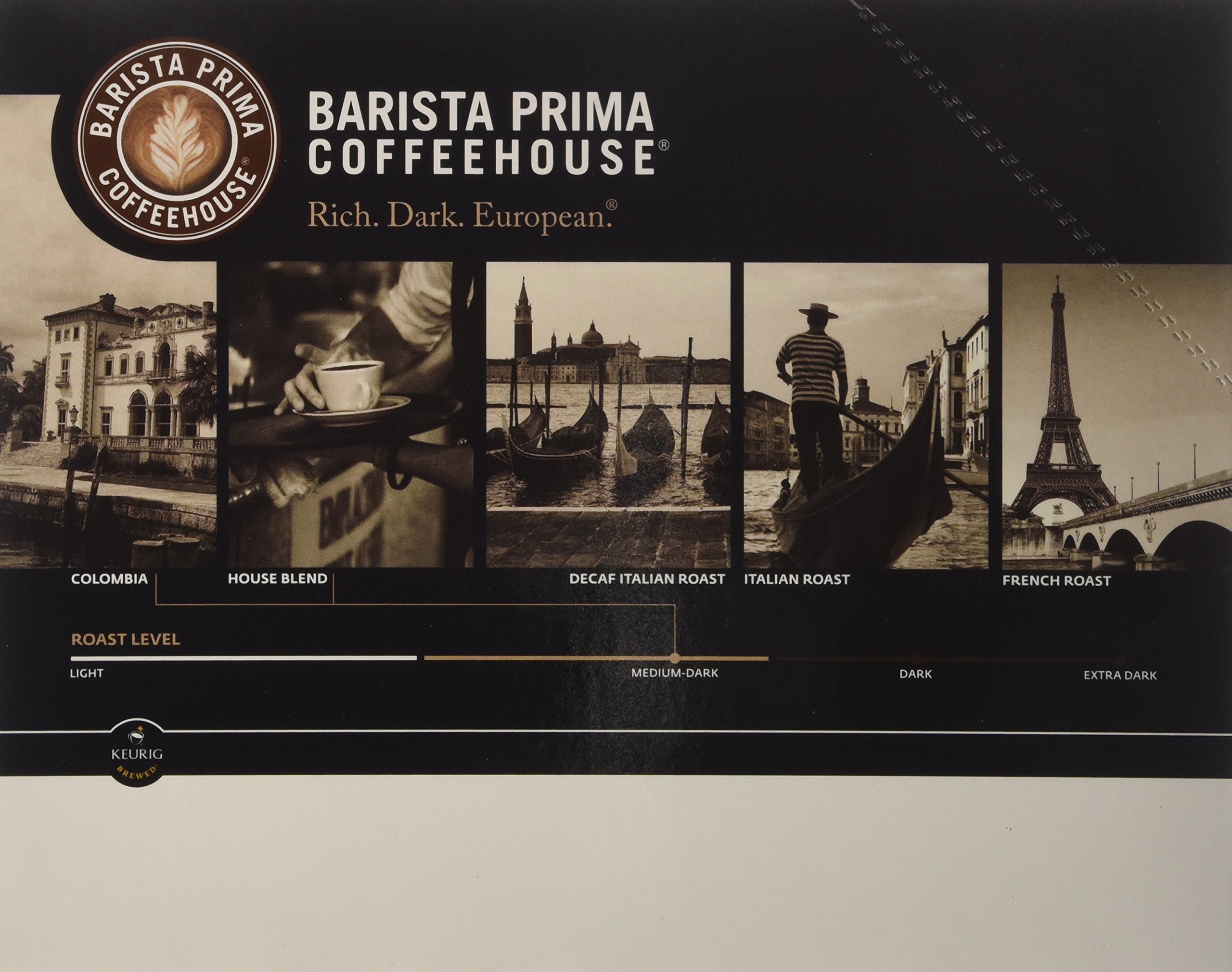 Barista Prima Decaf Italian Roast Coffee Pods - 48 K-Cups (2 Boxes of 24) - Medium Dark Roast, Rich & Smooth Flavor - Perfect for Keurig Brewers - Enjoy at Home, Office or While Traveling