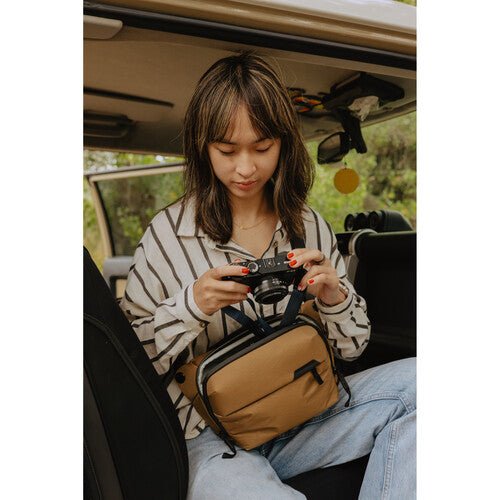 Peak Design Everyday Sling 3L v2 Coyote - Compact Camera Bag for Photographers | Perfect for Travel, Hiking & Daily Commute