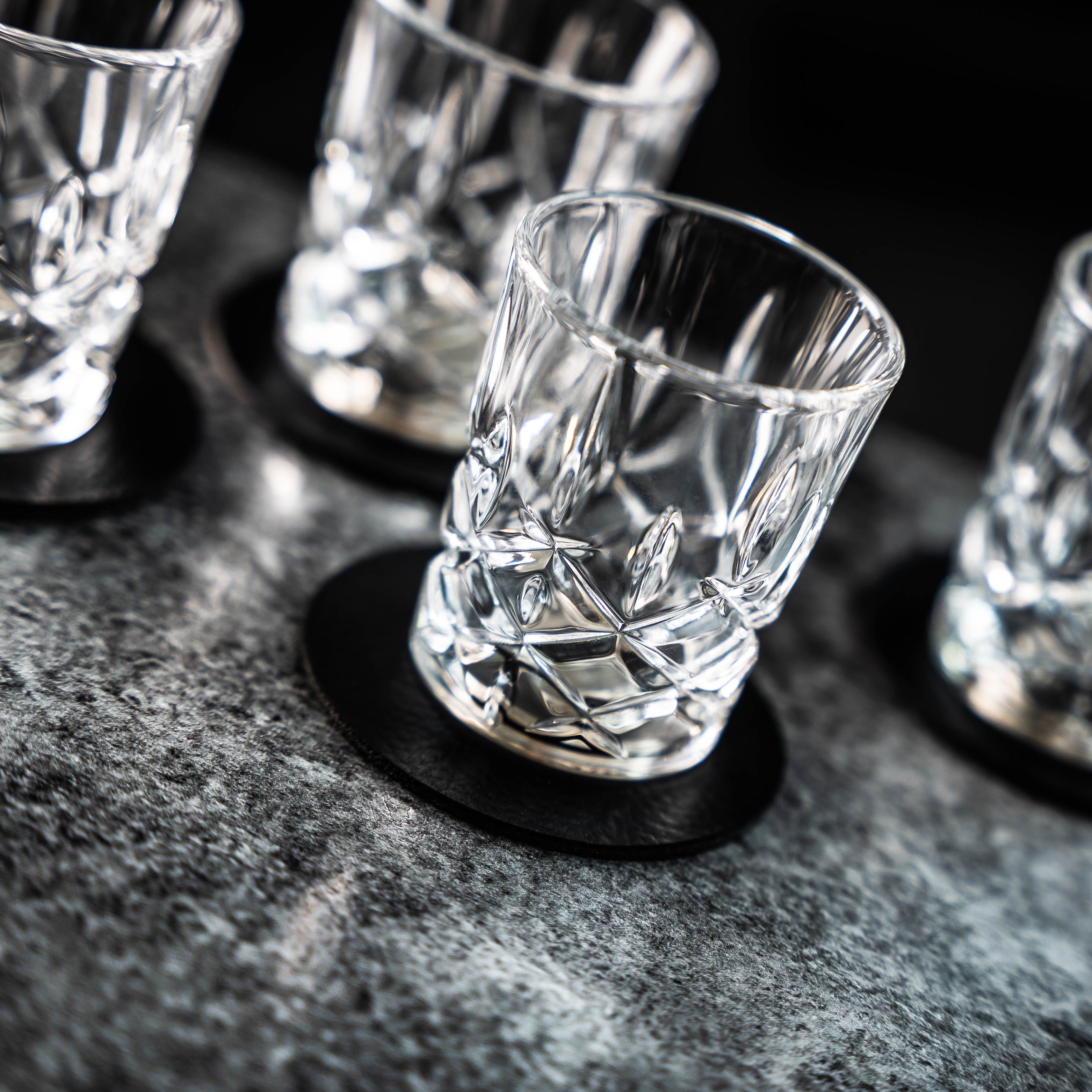Premium Crystal Shot Glasses with Magnetic Base - Perfect for Parties, Bars, and Home Entertaining