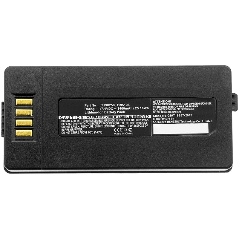 Synergy Digital Thermal Camera Battery - 7.4V 3400mAh Li-ion Replacement for FLIR 1195106-05 | Compatible with FLIR Thermal Imaging Cameras | Perfect for Industrial Inspections, Electrical Maintenance & HVAC Diagnostics