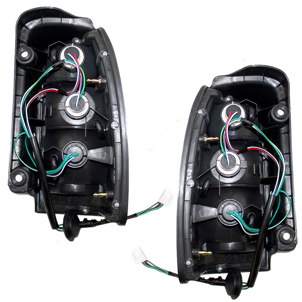Brock Replacement Taillights for Driver & Passenger Side - Compatible with 96-00 SUV Models (Part #81560-35120, 81550-35120) - Perfect for Night Driving & Enhanced Vehicle Safety