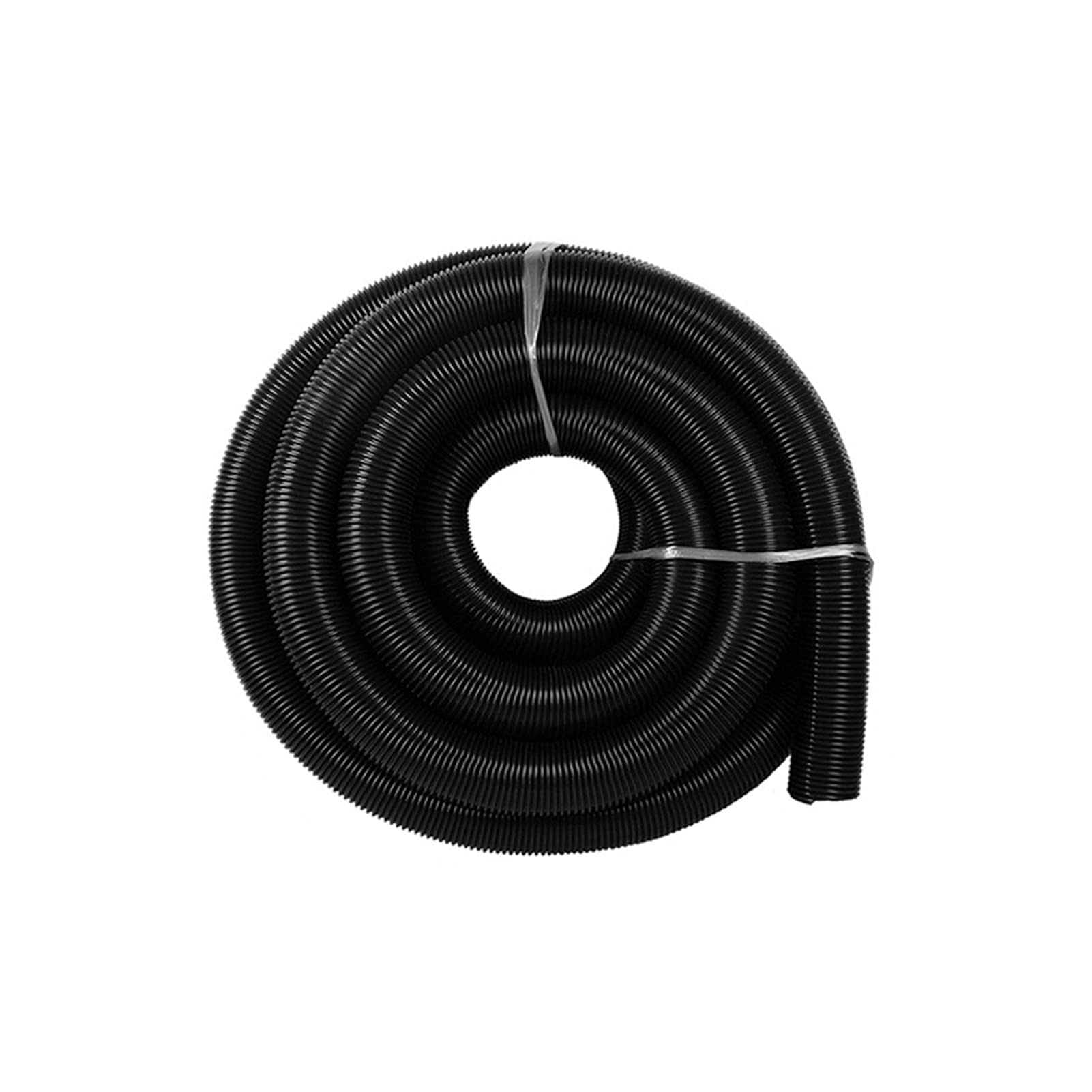 JIESITONG 38mm Vacuum Cleaner Hose - Flexible Inner Tube Replacement for Powerful Suction - Durable Soft Bellows Accessory (7m, Black) - Ideal for Home Cleaning, Car Detailing & Workshop Use