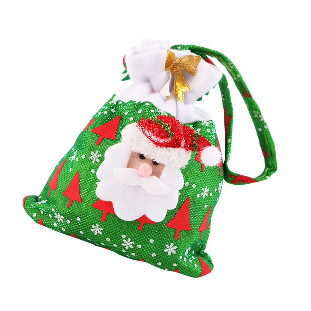 BESPORTBLE Christmas Candy Bags - 20 Pack Red Holiday Treat Bags for Christmas Party Favors, Stocking Stuffers & Gift Wrapping - Reusable Decorative Candy Pouches for Xmas Tree Decorations, Office Celebrations & Family Gatherings