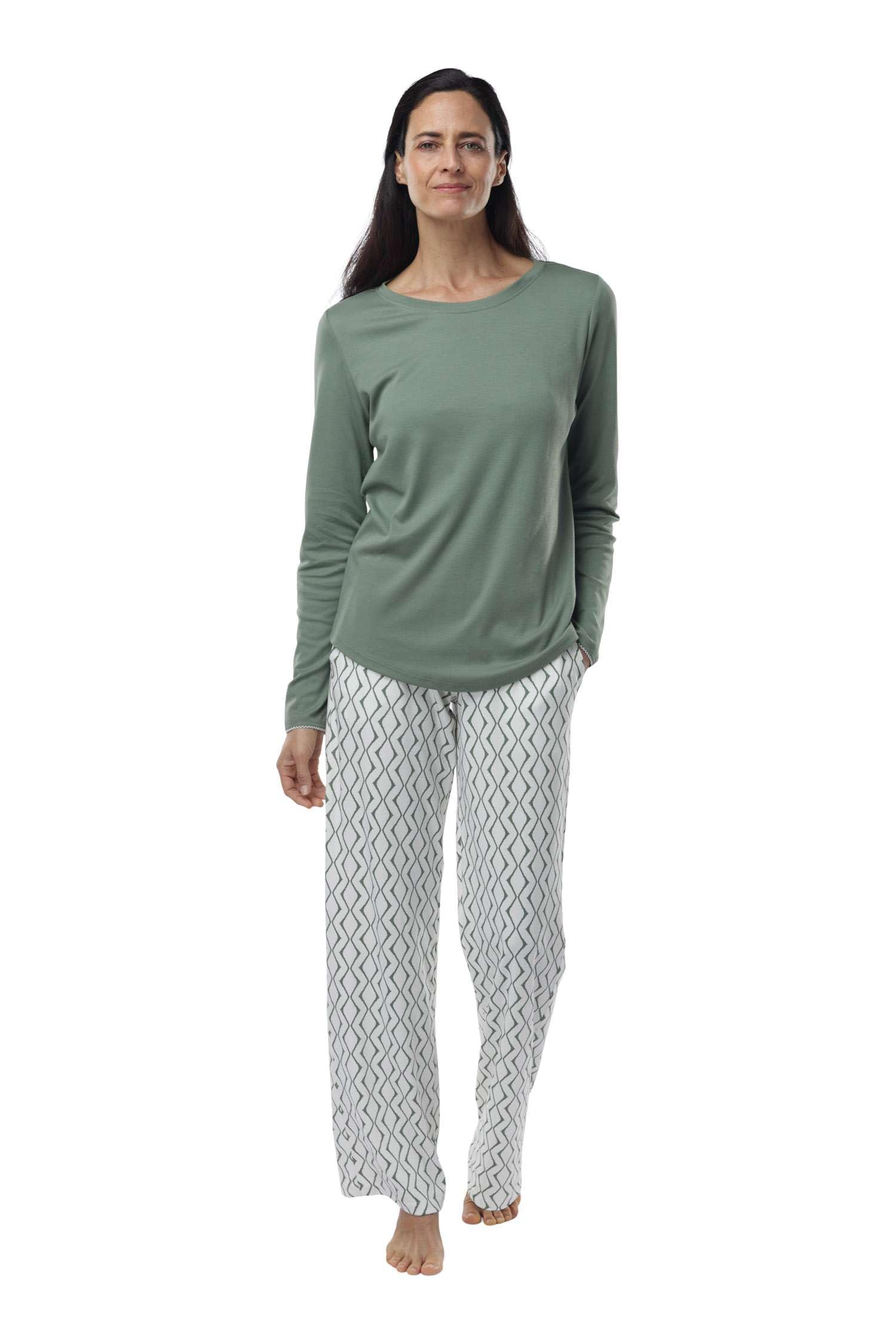 Premium Pima Cotton Women's Pajama Set - Ultra Soft Lounge Sleepwear for Women - Comfy Weekend & Nightwear for Relaxation at Home