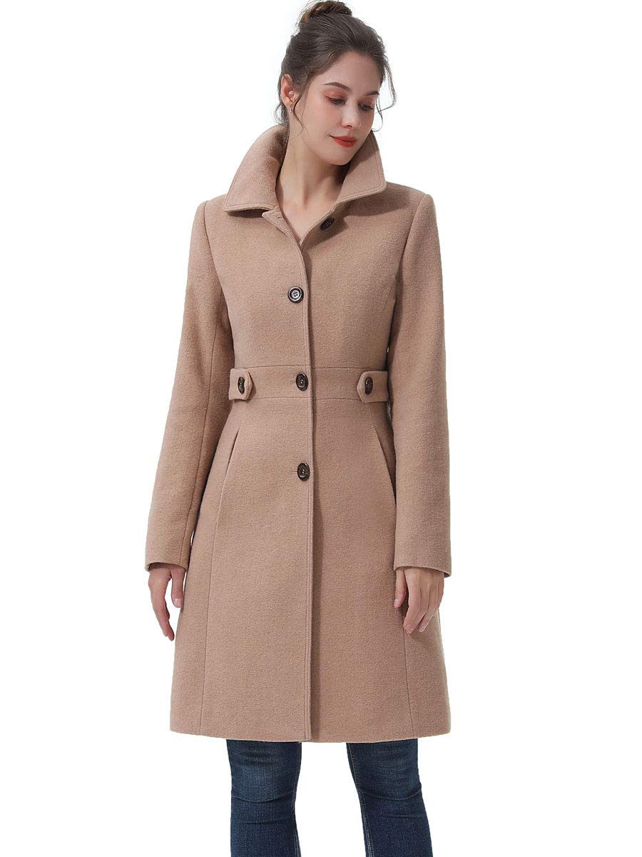 BGSD Women's Eve Wool Walking Coat - Warm Winter Jacket for Casual Outfits (Regular, Plus Size & Petite) | Perfect for Daily Commute, Shopping & Outdoor Activities
