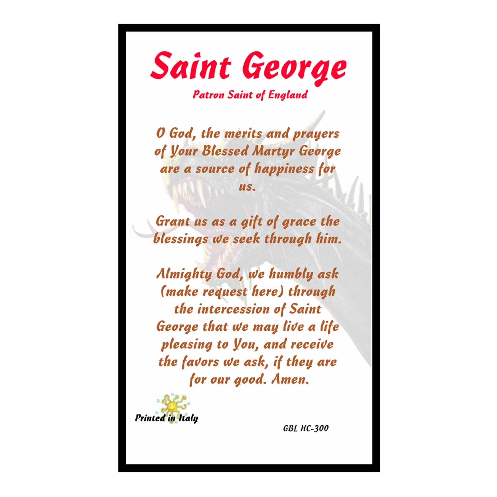 St. George Military Saint Candles Set with Prayer Card - Home & Prayer Decor