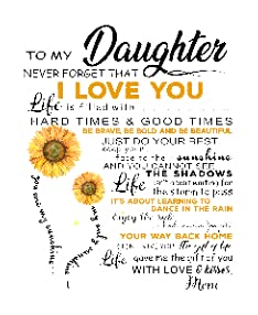 Sunflower to My Daughter Never Forget Love You