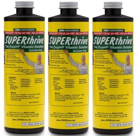 Superthrive Original Vitamin Solution for Plants - 1 Pint (3 Bottles) | Plant Growth Enhancer & Nutrient Booster | Ideal for Indoor & Outdoor Gardening, Hydroponics, and Seedlings
